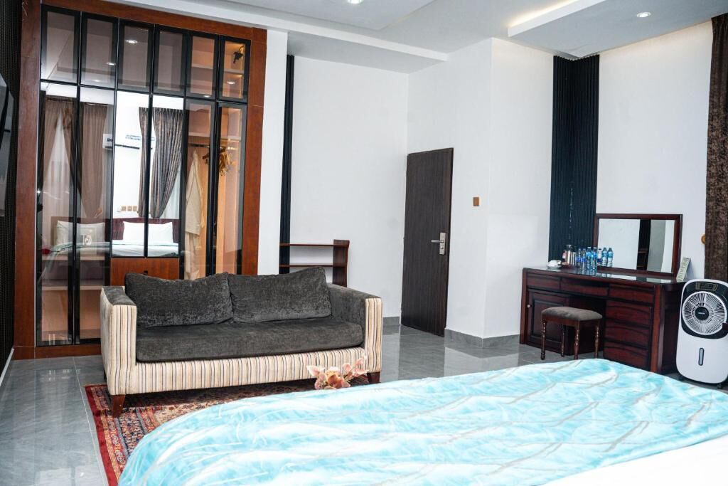 Economy-Apartment, Balkon, Stadtblick