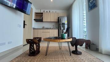 Apartment, Balcony, Beach View | Private kitchen