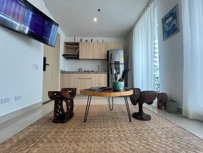 Apartment, Balcony, Beach View | Private kitchen - Loft con rooftop y piscina vista al mar  (Santa Marta)