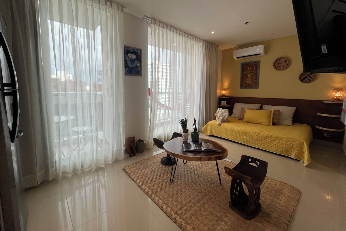 公寓, 陽台, 海灘景觀