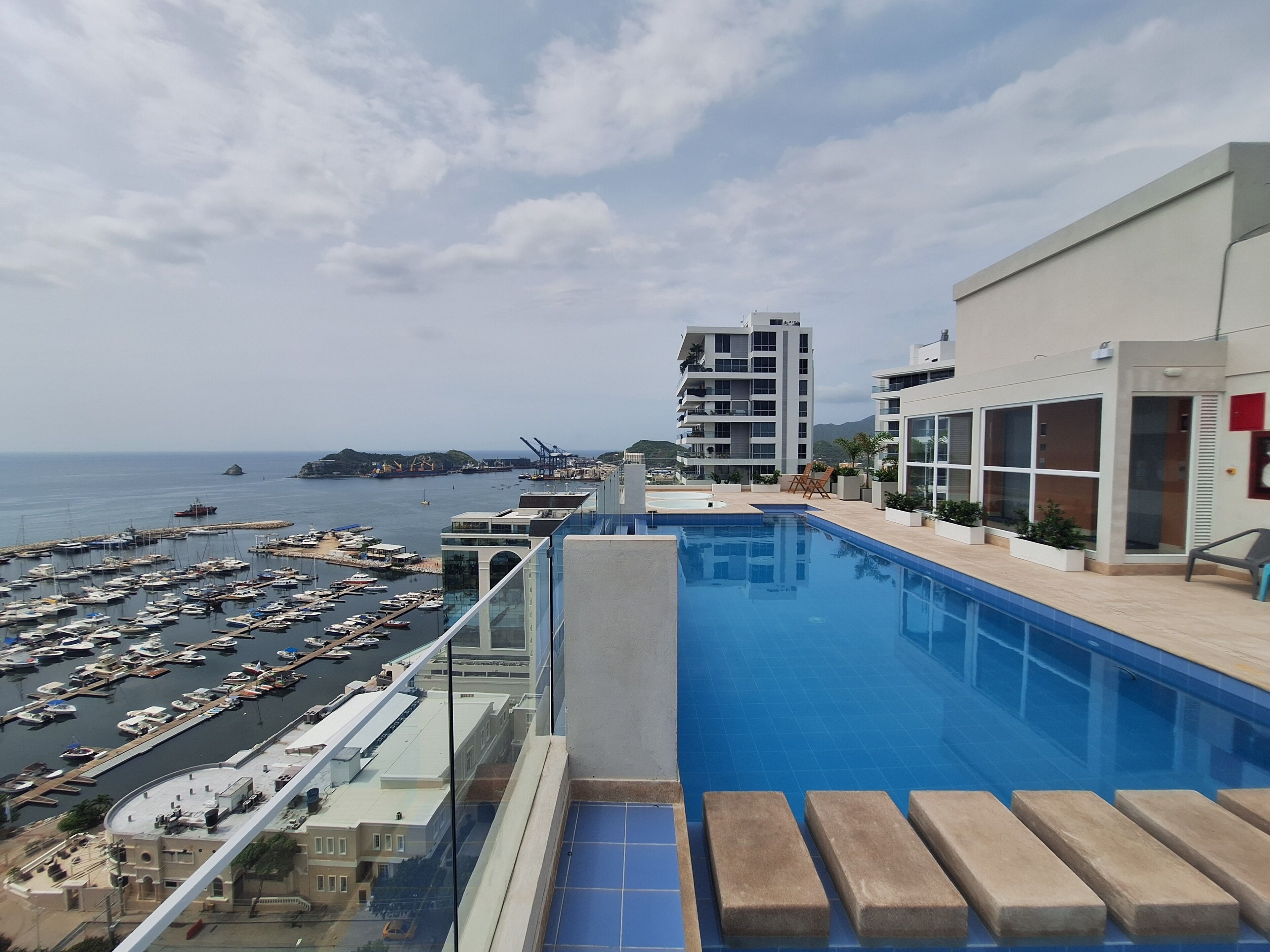 Piscina en la azotea