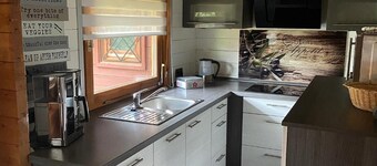 Chalet 'Blockhaus Ferienzauber 3' with Shared Terrace, Private Garden and Wi-Fi