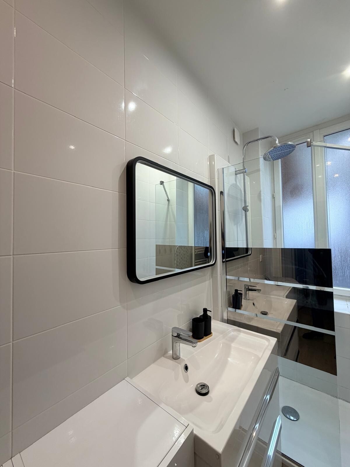 Shower, hair dryer