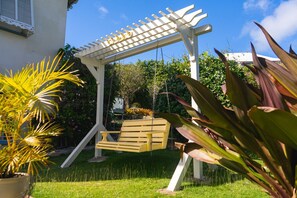 Property grounds - Spacious one bedroom studio with a large patio in a private garden setting (St. John)