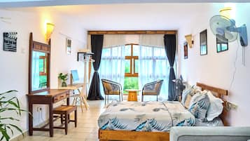 1 chambre, fer et planche Ă repasser, Wi-Fi, draps fournis