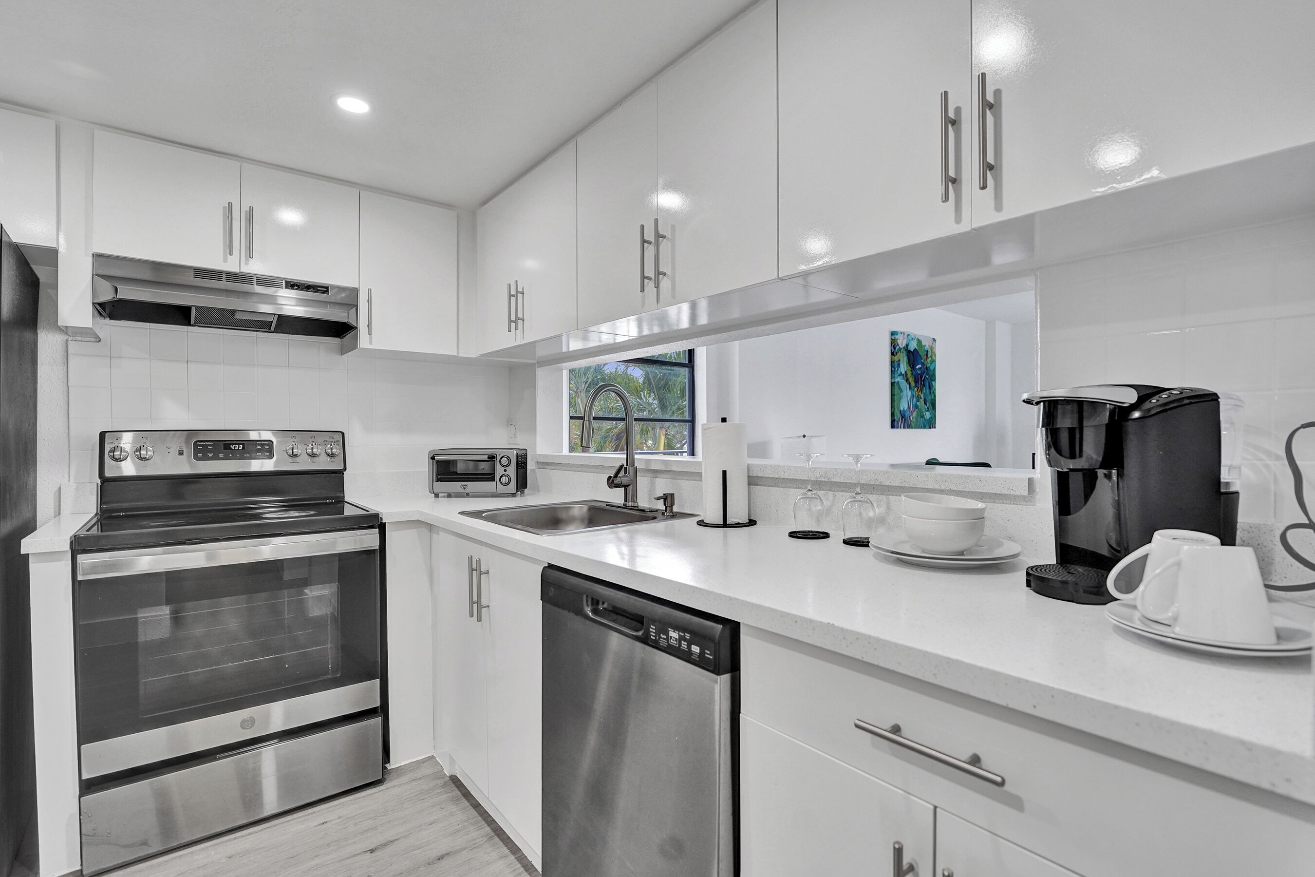 Chambre Deluxe, 1 grand lit, non-fumeur, salle de bains privée | Cuisine privée