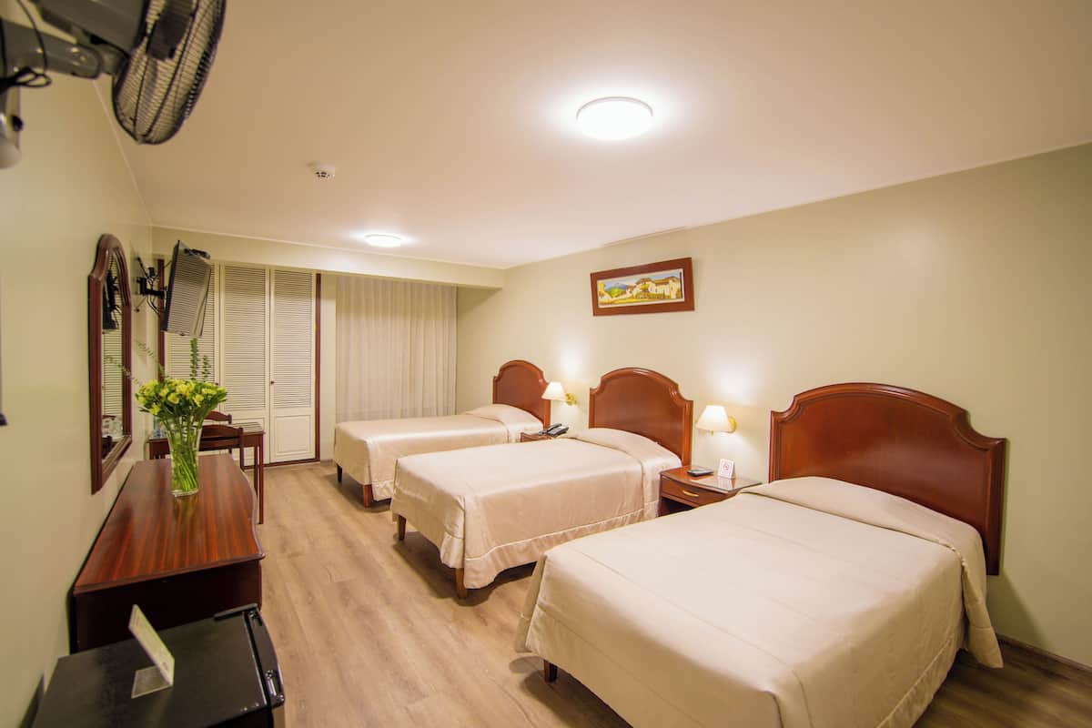 Kolmen hengen comfort-huone, kaupunkinäköala