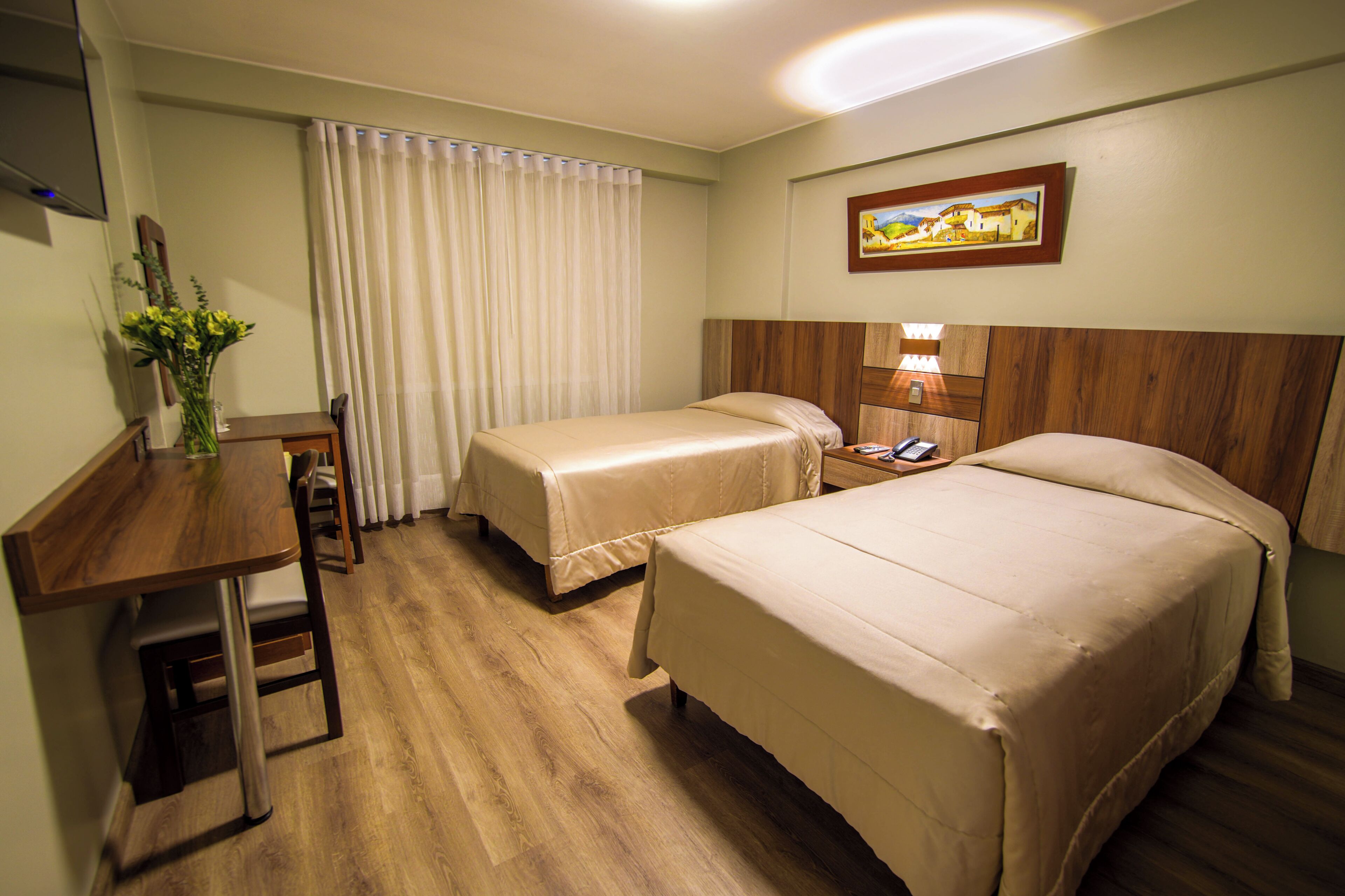 舒适双床房, 城市景观