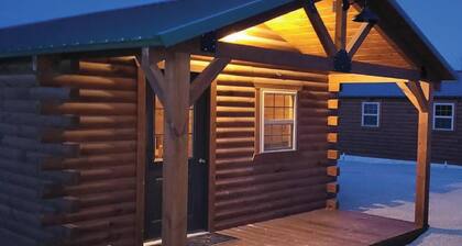 Beautiful 1-bedroom cabin with AC overlooking swim pond - Cabin #4