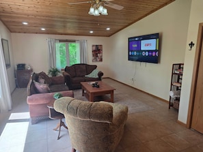 Smart TV, table football, books