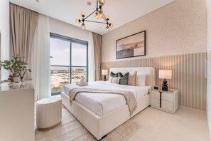 1 bedroom, in-room safe, iron/ironing board, free WiFi - City Living 1BR Near Coca-Cola Arena and Park, Few Minutes Walk to the Metro (Dubai)