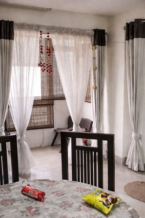 Interior - Tranquil 1-bedroom apartment with AC in vibrant Vrindavan (Vrindavan)