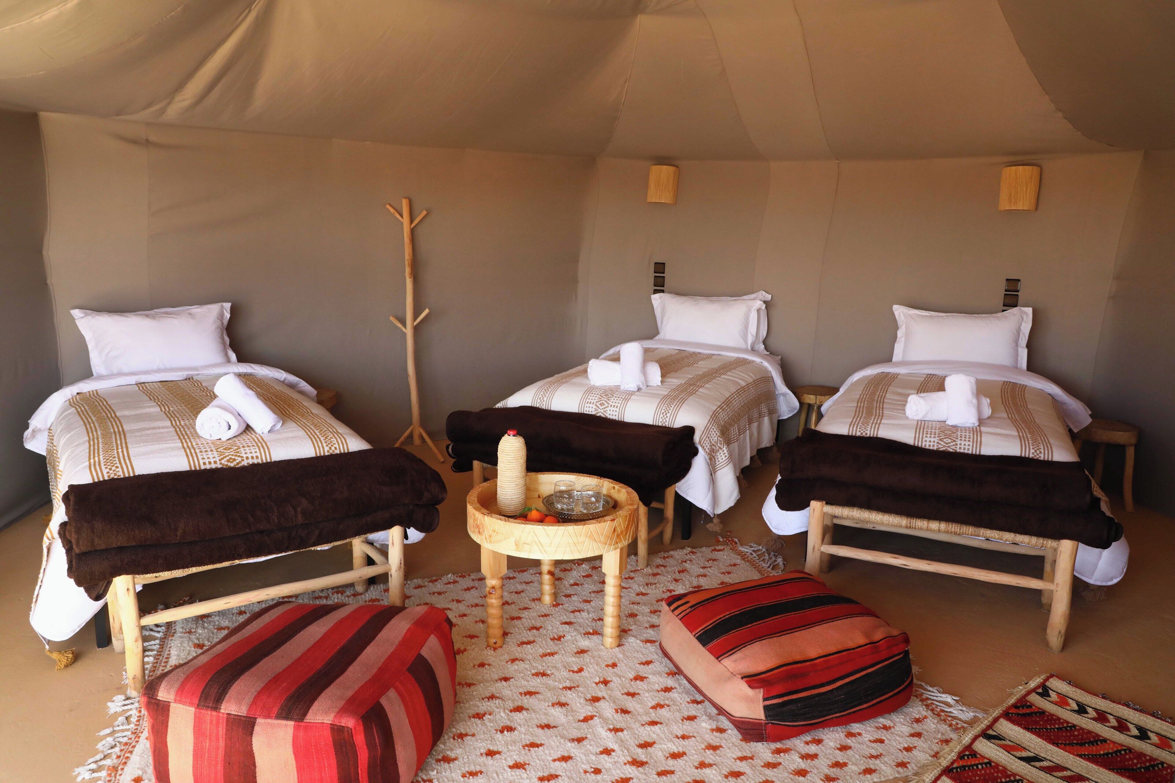 Cabana luxo, vista para o deserto