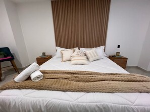 Apartment | Desk, laptop workspace, blackout curtains, iron/ironing board - Filandia Boutique Apartments by Xarm Apartments (Filandia)