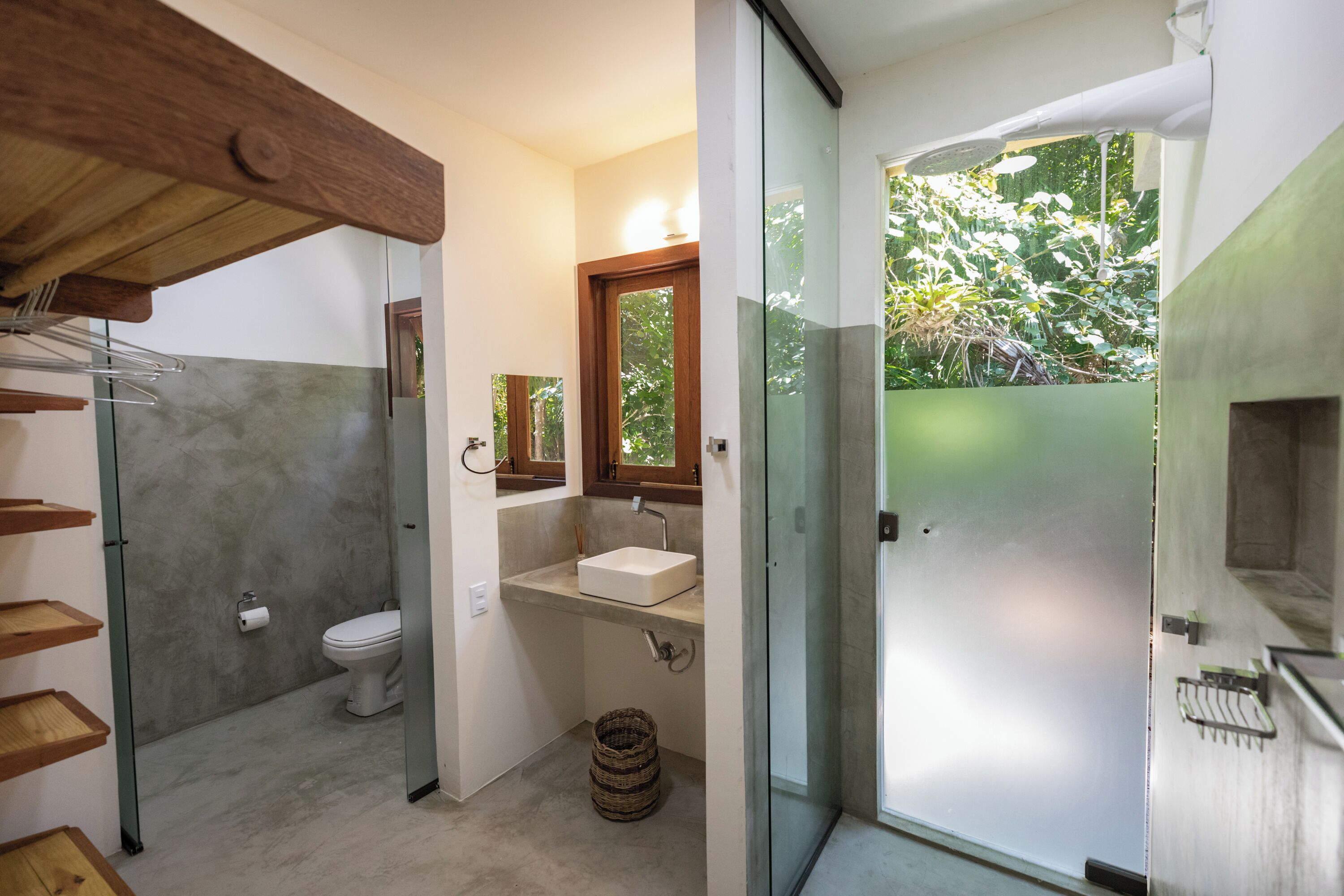 Chalé sênior, vista para o jardim | Banheiro