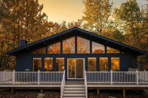 Exterior - Modern Poconos Retreat: Heated Gazebo & Work-Space (Long Pond)