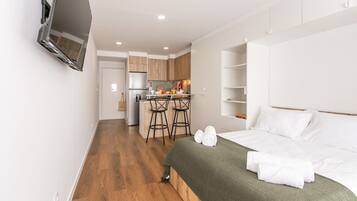 1 bedroom, iron/ironing board, Internet, bed sheets