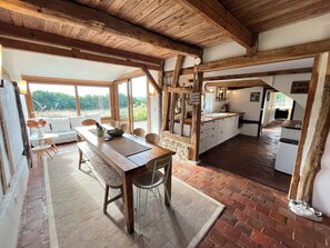 Dining - Charming peaceful Normandy House w/Garden, terrace near Honfleur/Deauville (Saint-Gatien-des-Bois)