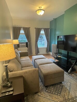 Living area - Walk to HWS, Downtown & Seneca Lake - Chic Stylish Flat (Geneva)