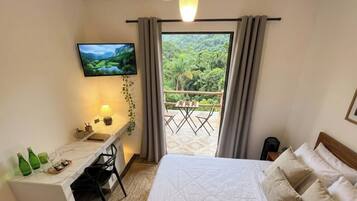 Suíte superior, vista para a montanha