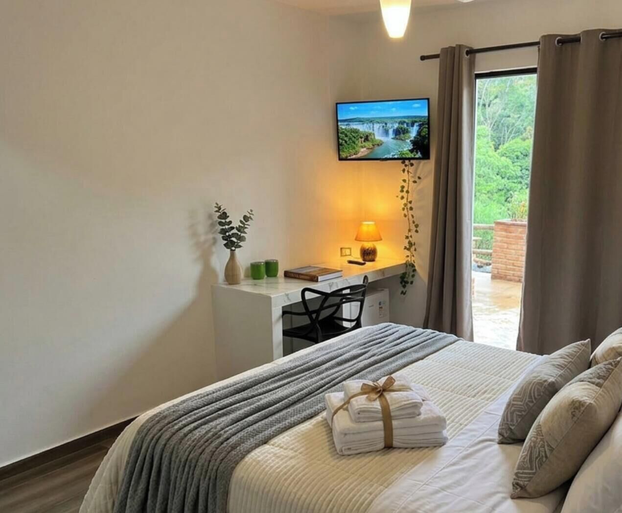 Suíte superior, vista para a montanha