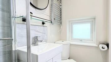 Hair dryer, towels