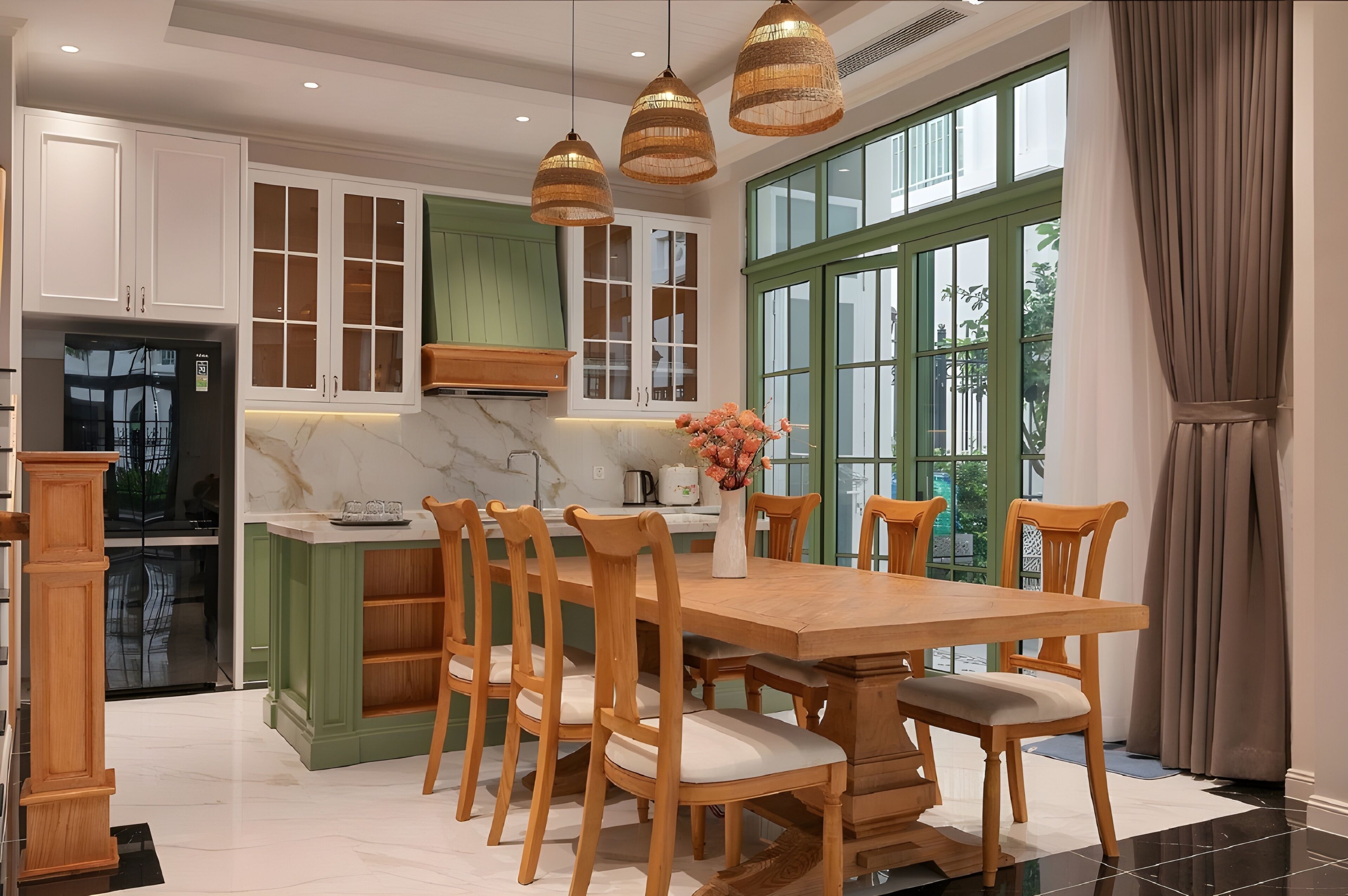 Villa – deluxe, byutsikt | Spiseområde