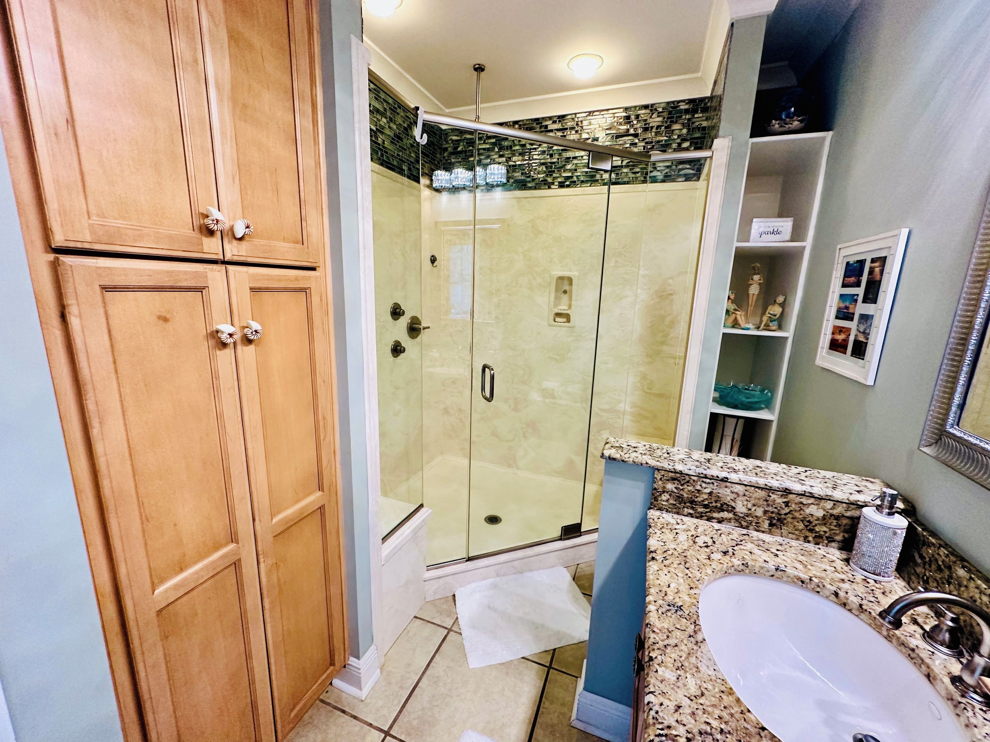 Towels, soap, toilet paper