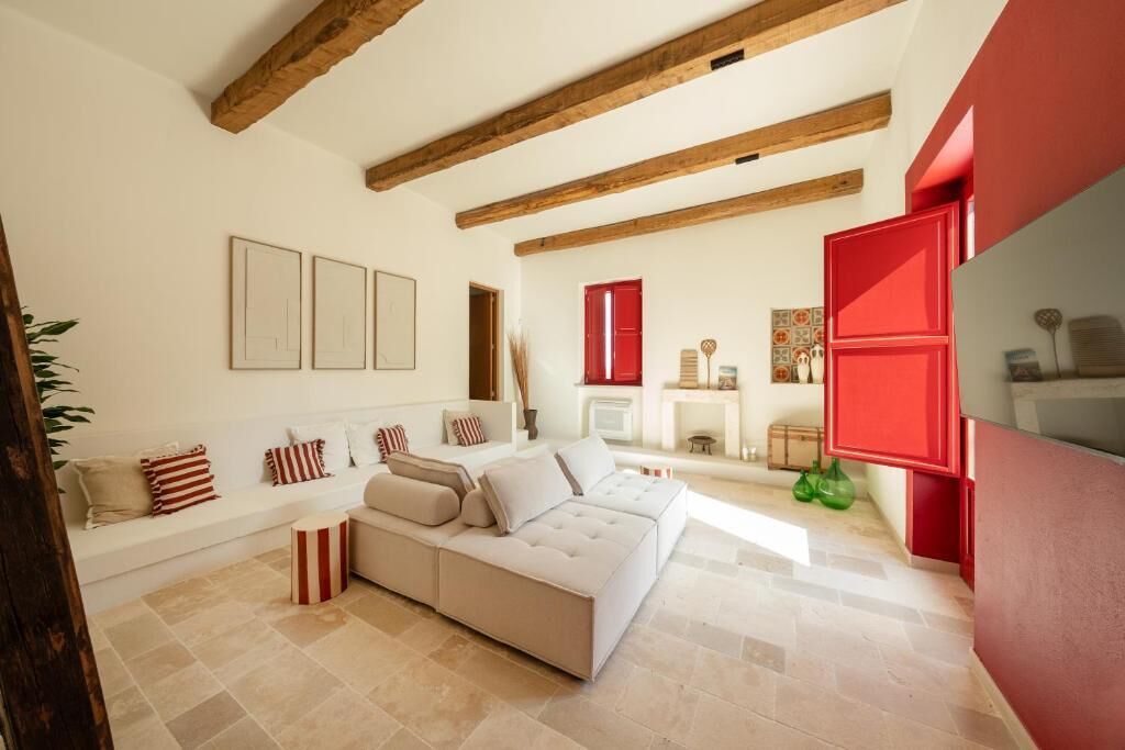 빌라, 파티오, 정원 전망 | 거실 공간