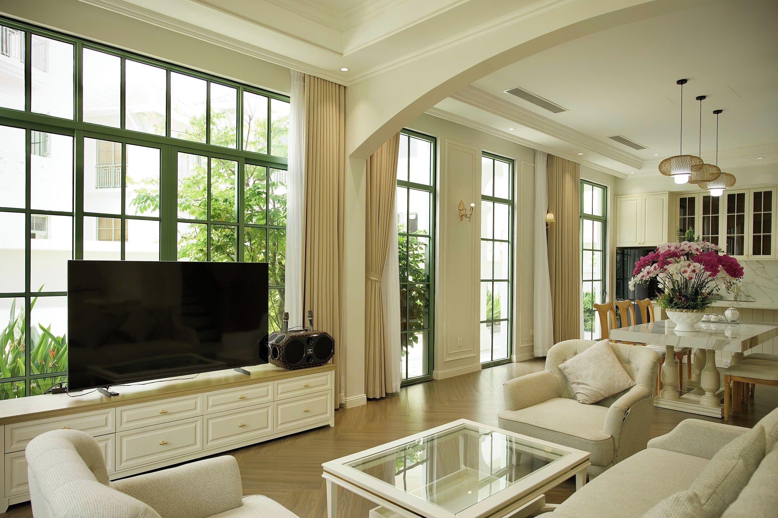 Luxe villa, uitzicht op stad | Woonruimte