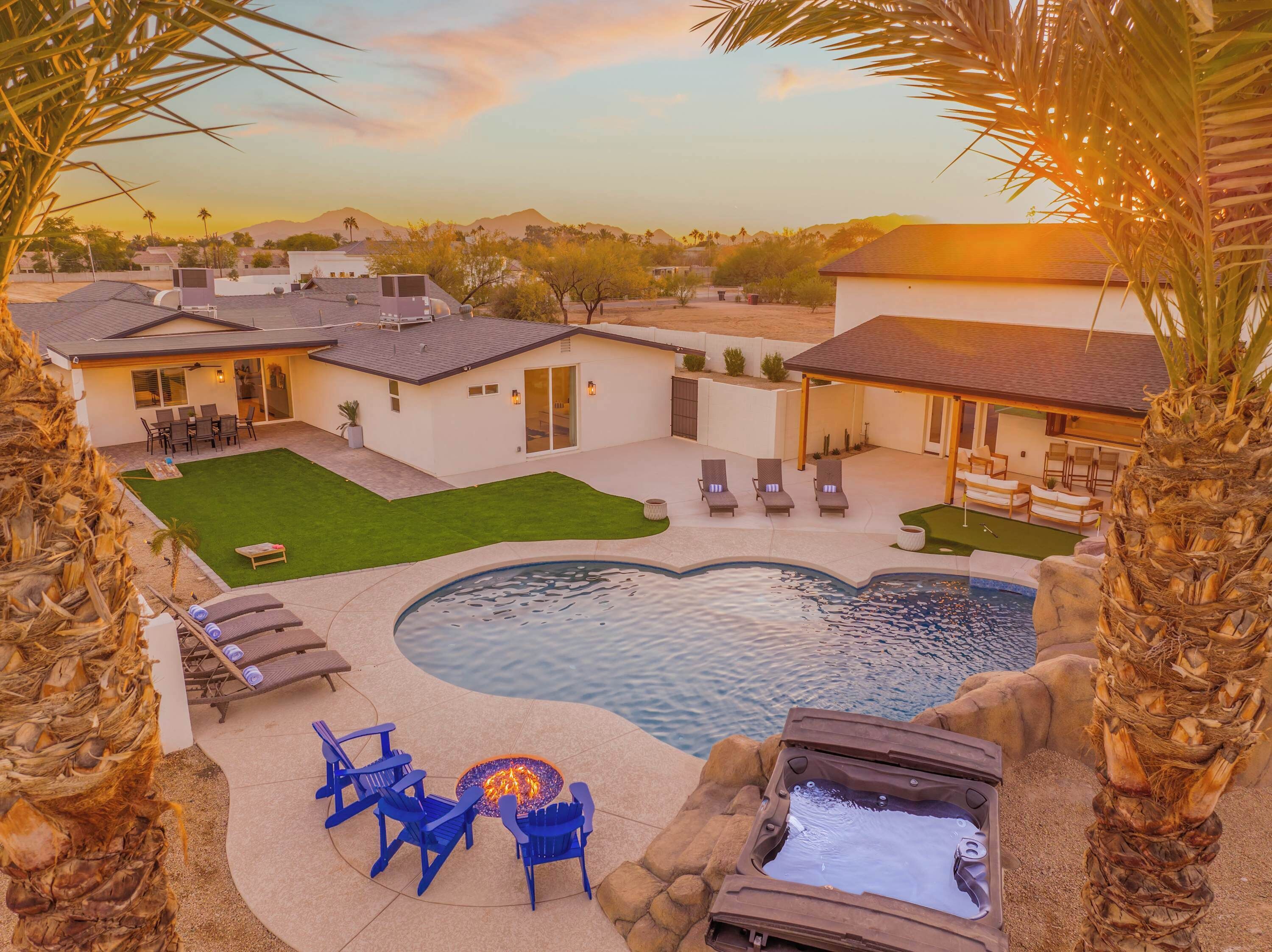 Come and check this sparkling pool and beautifully landscaped backyard.