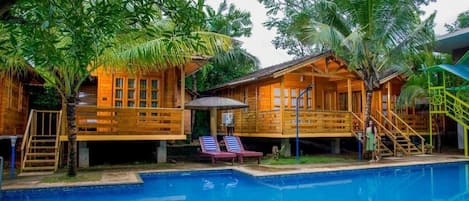 Deluxe Double Room, Balcony, Pool View | Pool | 15 outdoor pools