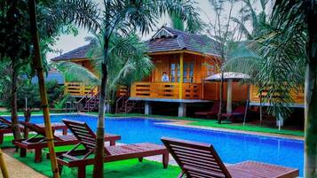 Deluxe Double Room, Balcony, Pool View | Pool | 15 outdoor pools