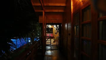 Honeymoon Room, Balcony, Pool View | Terrace/patio