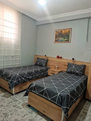2 chambres, fer et planche Ă repasser, draps fournis