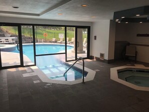 Indoor pool, outdoor pool