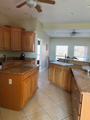 Private kitchen - Waterfront Oasis w/ Pool, Hot Tub, Golf Course + South Padre Island (Laguna Vista)