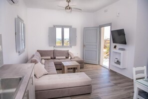 Familie huis, uitzicht op tuin | Woonruimte