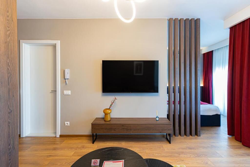 Luxe suite, balkon, uitzicht op stad