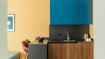 Deluxe appartement, balkon, uitzicht op stad | Interieur