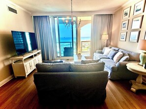 TV - Portofino 2BR • Tower 1 Unit 902 • Gulf Views from Bed & Balcony • Sleeps 6 (Pensacola Beach)