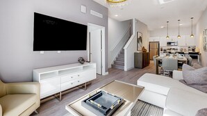 하우스, 침대(여러 개), 수영장 이용, 수영장 전망 (Azur Resort 609) | 거실 공간