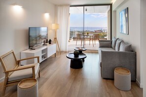 Superior Apartment, 2 Bedrooms, Balcony, Sea View | Living area - L RESIDENCES & Suites (Larnaca)