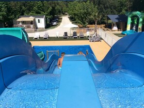 Pool - Spacious mobile home with terrace - 4 guests (Grayan-et-l'Hôpital)