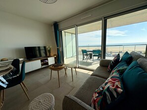 Living area - Apartment, parking - 6 guests, sea view (Saint-Jean-de-Monts)