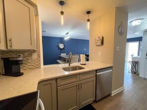 Fridge, microwave, oven, stovetop - Harbor Front Condo. Minutes to downtown. (Cape May)