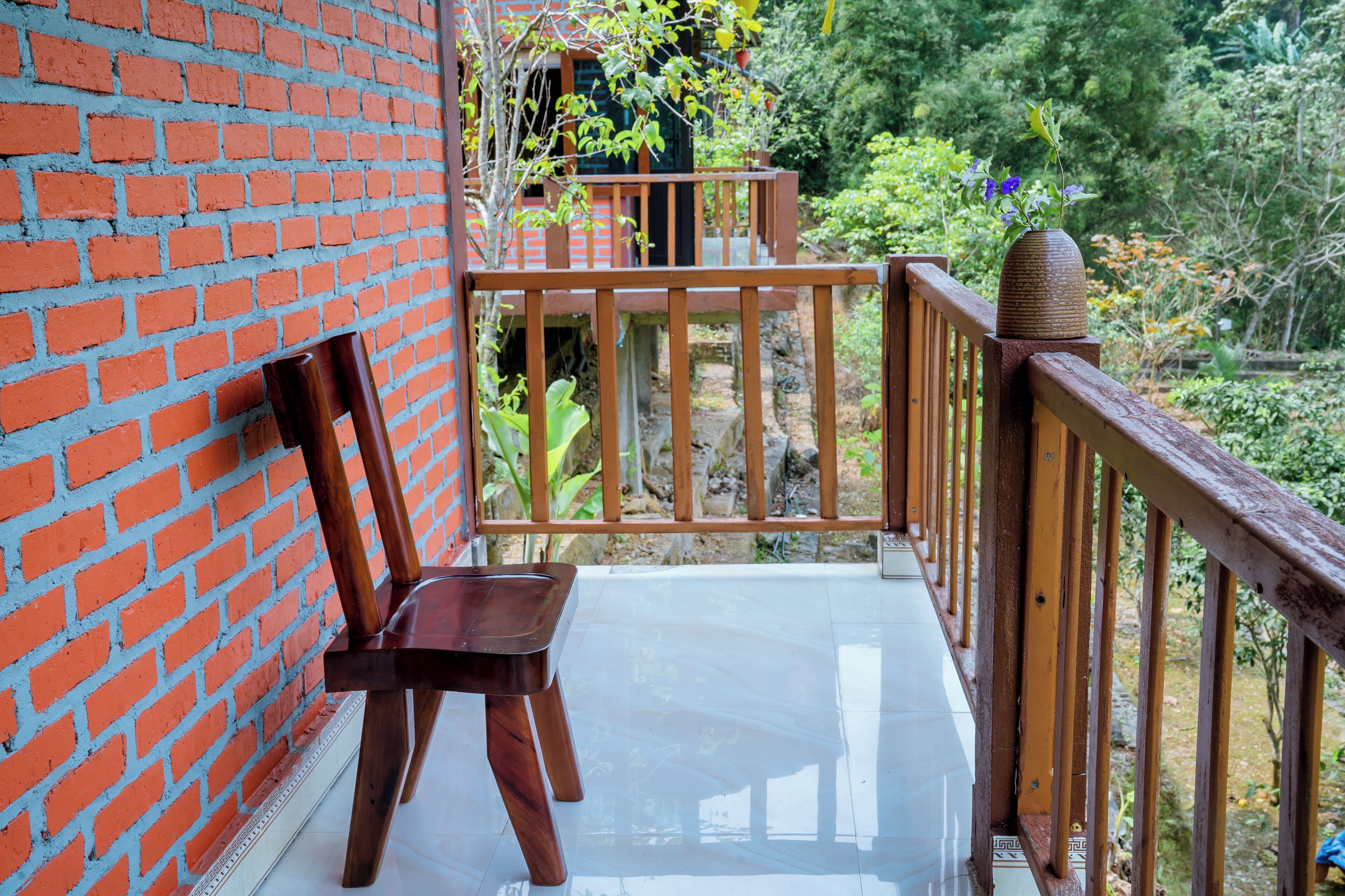 Bungalow Deluks, pemandangan lembah | Teras/patio