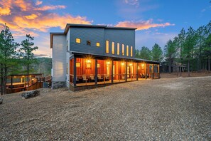 Exterior - The Overlook on Boulder Creek| Luxury Cabin w/ Heated Pool, Sports Court, Sauna & ATV Access (Broken Bow)