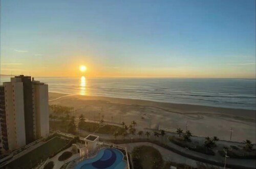 Apartamento em Praia Grande com ar condicionado