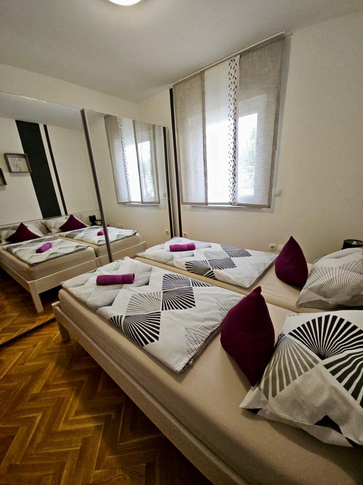 2 chambres, accès à Internet